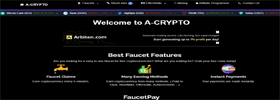 Aruble.net - Faucet für kostenlose Kryptowährungen